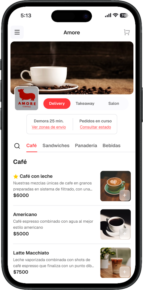 Herramientas para cafeterías